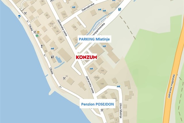 Penzion Posejdon - Penzion POSEJDON, Gradac - parking