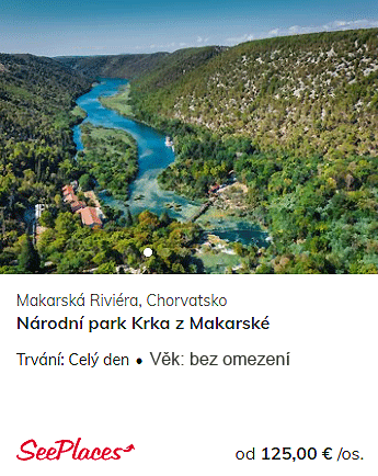 Výlet Makarská riviéra, Chorvatsko, Národní park Krka z Makarské