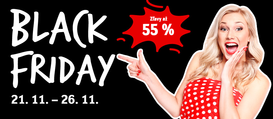 Black Friday a zľavy až 55 % sú tu!