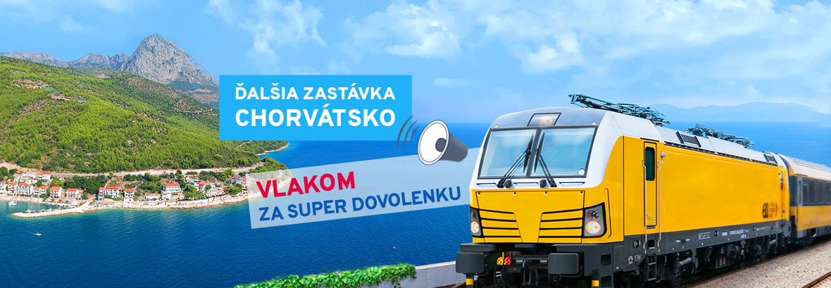 Vlakom do Chorvátska - predaj cestovných lístkov zahájený
